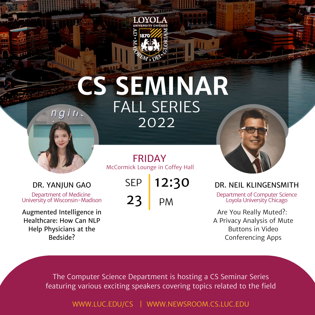 CS Seminar Fall Series Kick-Off