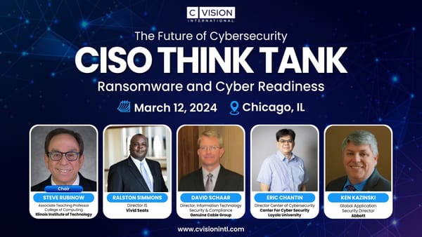 Dr. Chan-Tin Inspires Audience as Vision Voice Speaker at CISO Chicago Think Tank